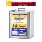 SHRI NAND KESARI 5 Litre Desi Cow Ghee | Immunity Booster and 100% Pure Cow Ghee | Cow Ghee 5 Liter Tin