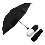 AMCUBE TECH Capsule Shape Ultra Mini UV Coated 4-Fold Travel Capsule Umbrella
