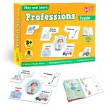 Little Berry Professions Play & Learn Puzzle with Activity Book for Kids Multicolor - 40 Pieces