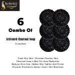 KRIHENCY COSMOPLUS Activated Charcoal Nourishing bathing Soap - Combo pack of 6 (100 GRAM EACH)