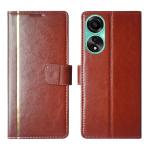 A D Enterprises Brown GP Flip Cover for Oppo A58 4G | Magnetic Case | Shock Absorbent | Flip Cover Oppo A58 4G