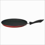 MACclite Aluminium Non Stick Alpha Flat Griddle Dosa Tawa,Roti Tawa,Parata Tawa,Pizza Pan,Chapathi Tawa, 25 cm Dia, 2.6mm Thick, Red, Gas Stove Compatible Only.