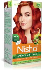 Nisha Creme Hair Color for Women - Copper Red, 60g+60ml, Long-lasting, 100% Grey Coverage Permanent Hair Colour for Soft, Shiny, Healthy Hair