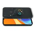 Fastship Colour Eye Cat soft Kitty Case Back Cover for Vivo Y12 | Faux Leather Finish 3D Pattern Cat EYES Case Back Cover Case for Vivo 1904 / Vivo Y12 - Black