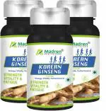 Madren Healthcare Korean Red Ginseng, 60 Capsules Each (Pack Of 3)
