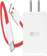 Maxxcen 65 W SuperVOOC 6 A Mobile SUPER FAST CHARGER WITH C TYPE CABLE INCLUDED DA7S Charger with Detachable Cable (Red, Cable Included)