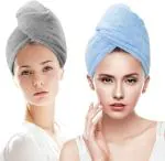 Reny Trade Cotton Hair Drying Towel with Designed Patch on it| Hair Towel, Shower Caps, Hair Wrap.
