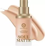KISS PRETTY Soul Matte Lightweight & High Coverage Liquid Foundation for All Skin Foundation (Shade - 01, 50 ml)