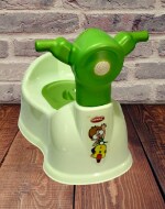 MOLTRES - Baby Scooty - Baby Toilet Trainer Potty Seat with Removable Tray, Lid Cover (Green)