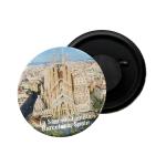 Dhcrafts Multicolor Metal Spain La Sagrada Familia Barcelona Printed Fridge Magnet, 5.8 Cm