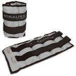 Strauss Grey Neoprene Ankle Weights 2 kg x 2 Units - 4Kg (Pack of 2)