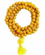 zoltamulata Lakshy Trader 108 with 1 Beads Haldi Mala 7mm for Pooja (Set of 2)