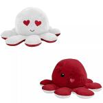 Hug N Feel Soft Toys White And Red Octopus Soft Toy