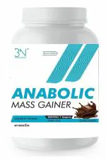 Brave Nutrition Anabolic Mass Gainer With USA Whey Protein & Digestive Enzymes(1kg,Chocolate)
