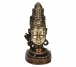 Kartique Home Decor Brass Shiva as Mukha Linga Idol - 4 inch