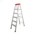 Parasnath EasyDay 5 Step Light Weight Mild Steel Ladder With Aluminium Steps Heavy Duty Folding Ladder Made in India (5 Step)