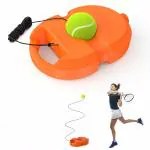 Cuberspeed Solo Tennis Trainer Rebound Ball Self Tennis Practice with 1 Trainer Base 1 Elastic Rope & 1 Tennis Balls for Beginners, Kids, Adults