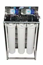 AQUA D PURE 50 LPH Commercial RO Water Purifier System 50 Litre Per hour Stainless Steel with TDS adjuster and Cover