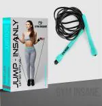 GYM INSANE Skipping rope with Anti-skid Handles, weight loss for kids (Green)