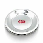 Kitchen Expert - Stainless Steel Glass Lid Set | Small Lid Covers | Cup Mugs Lids | Steel Round Shape Coasters | Tea Cup Lids | Steel Ciba | Set of 6 (10 CM)