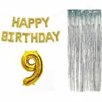 Acril COMBO OF HAPPY BIRTHDAY FOIL BALOON -9 yr