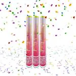 SPECIALYOU.IN Paper multicolor confetti party popper/Confetti Blaster/Confetti Shooter for Birthday, Anniversary, Baby shower, Farewell, New year eve and any celebration pack of 3 Items