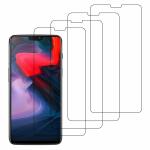 Kite Digital OnePlus 6 Transparent Tempered Glass Screen Protector with Full Screen Coverage - Except Edges and Easy Installation Kit (Pack of 4)