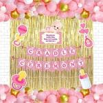 Untumble Baby Girl Cradle Ceremony Foil Kit ( Pack of 58 pcs)