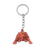 GCT Angry Bull (KC-0105) Copper Metal Keychain for Car Bike Boys Men Women Keyring