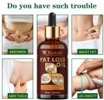 KURAIY Fat Loss Oil Dissolve Fat Essential Oil for Whole Body Ginger Extract 30ml