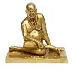 ARTVARKO Handmade Brass Swami Samarth Murti - 4.5 inch