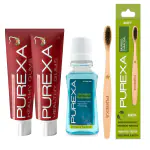Purexa Healthy Gums Toothpaste And Toothbrush And Antioxidant Mouthrinse (Pack of 4)