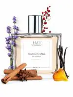 EM5 Your's Intense Perfume for Men | Vanilla Cinnamon Warm Spicy Amber Fragrance | 50 ml Eau de Parfum Spray | Luxury Gift for Him