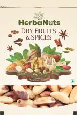 Herbanuts Brazil Nuts 500gms, Brazilian Nuts, Brazil Nuts Organic, Premium Jumbo Brazil Nuts