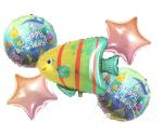 My Party Suppliers Goldfish Underwater Sea Theme Foil Balloons (pack of 5)