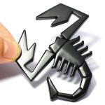 Incognito Scorpion Emblem Sticker for All Cars, Bikes, Metal (Black)