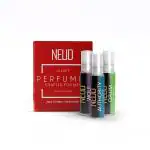 NEUD Luxury Perfume Gift Set for Men - Long Lasting Eau de Parfum, Citrus, Lavender, Cedarwood Fragrance- 1 Pack (3 x 10ml Vials)