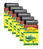 garbage bag C I 6 Rolls Premium OXO - Biodegradable Garbage Bags 19 X 21 Inches (Medium) 180 Bags (6 pack) Dustbin Bag/Trash Bag - Black Color