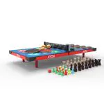 Stag Iconic 4-in-1 Mini Table Versatile Gaming Fun with Table Tennis Ludo Chess and Checkers