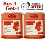 KURAIY strawberry Wax for Smooth Hair Removal - 800gm strawberry extracts For all skin types Removes Tan, Dead Skin For Arms, Legs and Full body (Pack of 2)