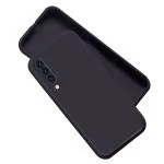 A rtistque Liquid TPU Silicone Matte Shockproof Flexible with Camera Protection Soft Back Cover Case for Xiaomi Mi A3-Black