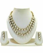 Jn Handicraft Metal Copper-Plated Pink Jewel Set For Women And Girls