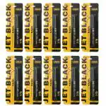 OCTAVIA BEAUTY Jet Black Myra Beauty Waterproof Kajal Stick | Pencil Kajal for Women | Instance Black Matte Waterproof Smoudge Proof Kajal | Yellow | Pack of 10