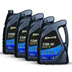 Signate 15W40 Synthetic Technology Supreme Duty Car and Truck Diesel Engine Oil (12L, Pack of 4)