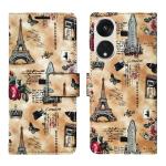 A D Enterprises Brown Tower Flip Cover for Oppo Reno 8T 5G | Magnetic Case | Shock Absorbent | Flip Cover Oppo Reno 8T 5G