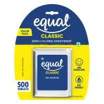 Equal Classic Zero Calorie Sweetener |No Aspartame| Diet Friendly |Table Top Sweetener| 500 Tablets