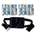 EASY ICE Back Pain Relieving Cold Hot Therapy Reusable Pack with Belt, Blue (10 x 7 inch)