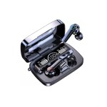 GEMSIFY M19 Earbud Wireless Earbuds with Touch Control Gaming Earphone With Power Bank Bluetooth Headset (Black, True Wireless)