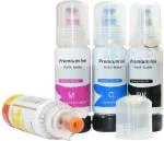 GPN PRINT Ink 001 003 Epson L5190 PrInter Black and Tri Color Combo Ink Bottle (Pack of 4)