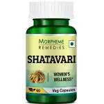 Morpheme Remedies Shatavari Asparagus Racemous Extract Veg Capsules (500 mg, 60 Cap)